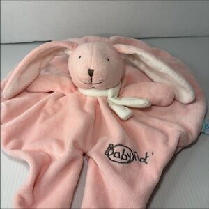 Baby Nat Plush Pink Bunny Rabbit Lovey 10" Plush Doudou/blankie/lovie